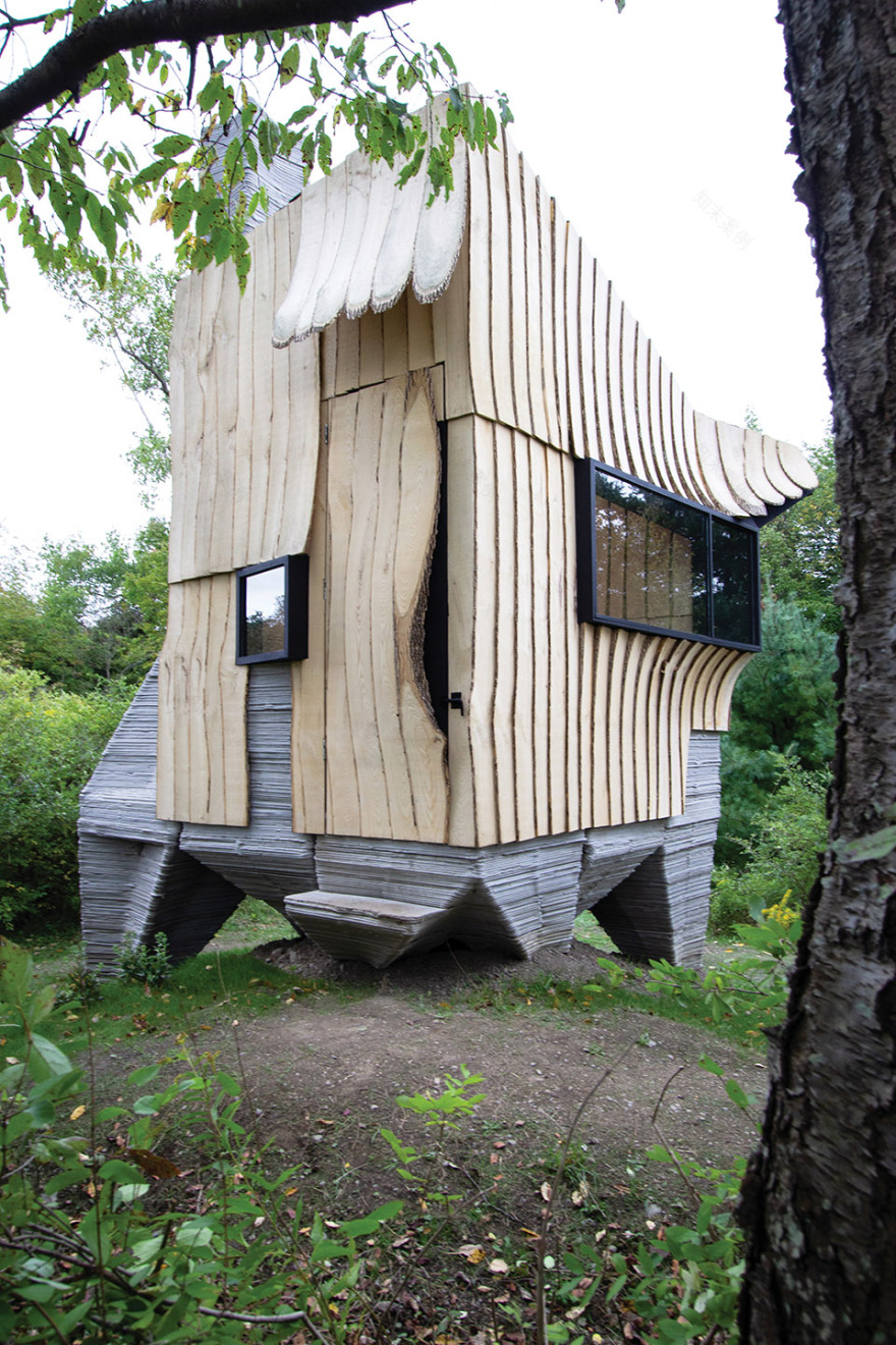 可持续白蜡木小屋丨美国纽约丨HANNAH设计事务所-49