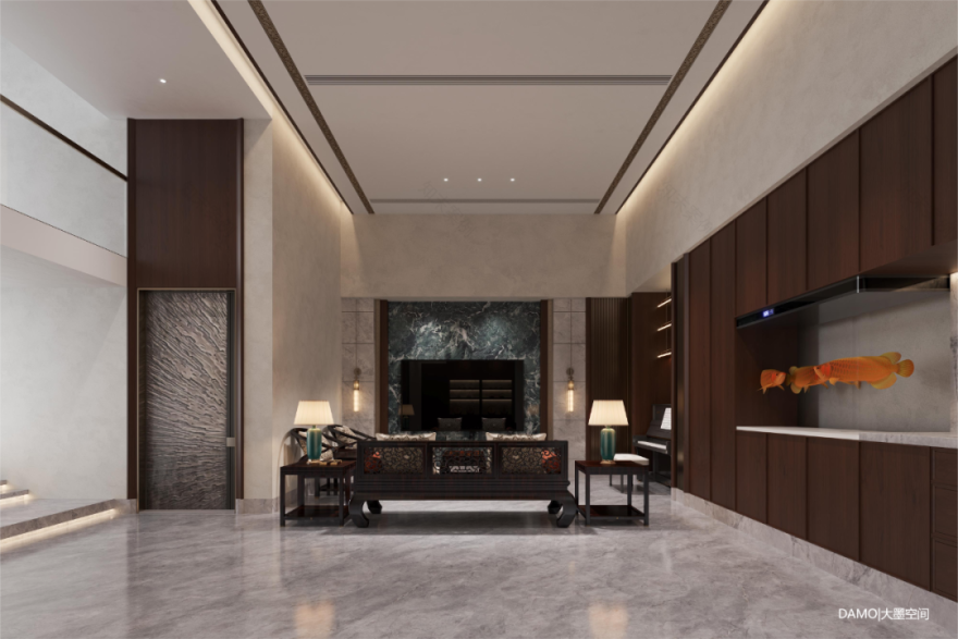 大墨空间 · 中海天玺 345m² 复式【新·中式】全案项目丨中国赣州丨赣州.大墨空间全案中心-31