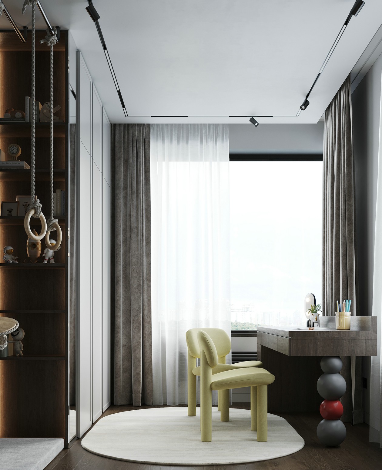 高级灰色系公寓设计 既独特又有魅力-13