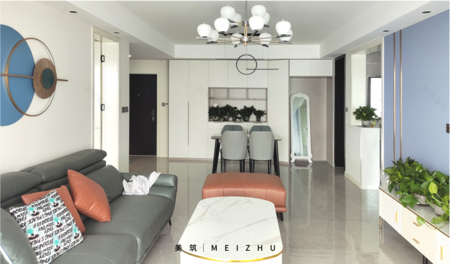 伊水府邸现代简约家居设计丨美筑装饰-15