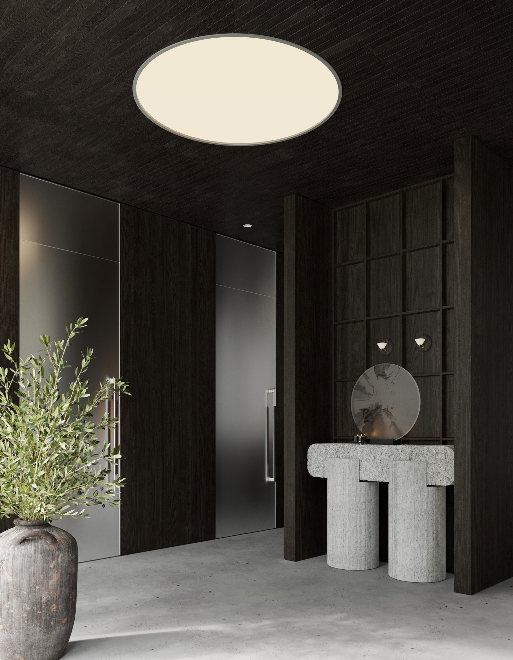 352㎡深色系住宅设计 超有品味的设计-1