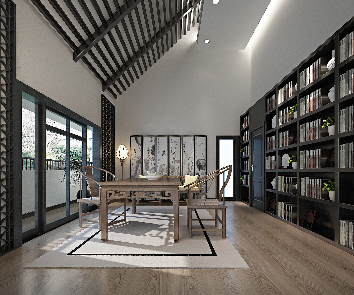 中式新中式风格家装效果图-8-39