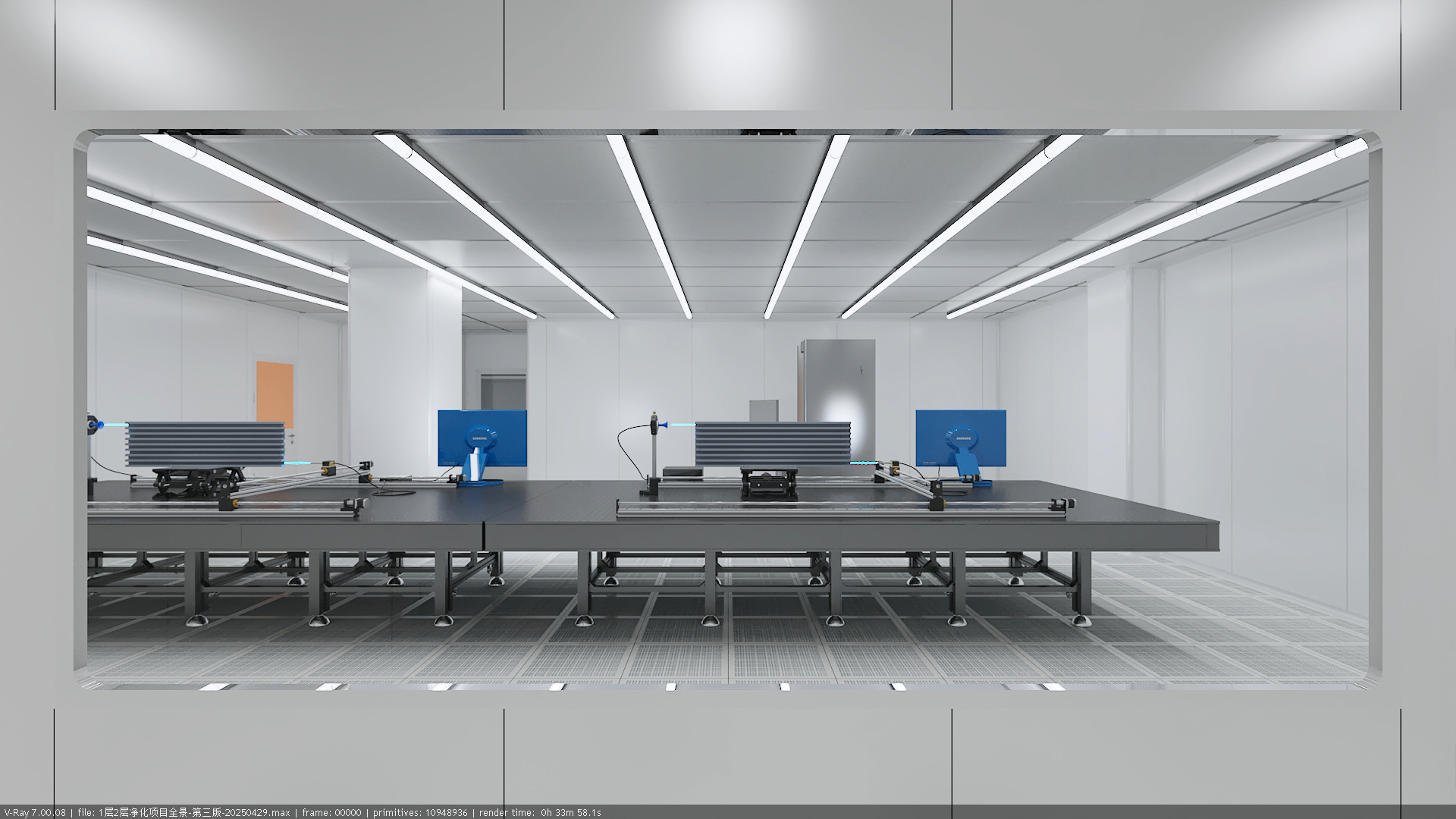 半导体车间效果图渲染-3