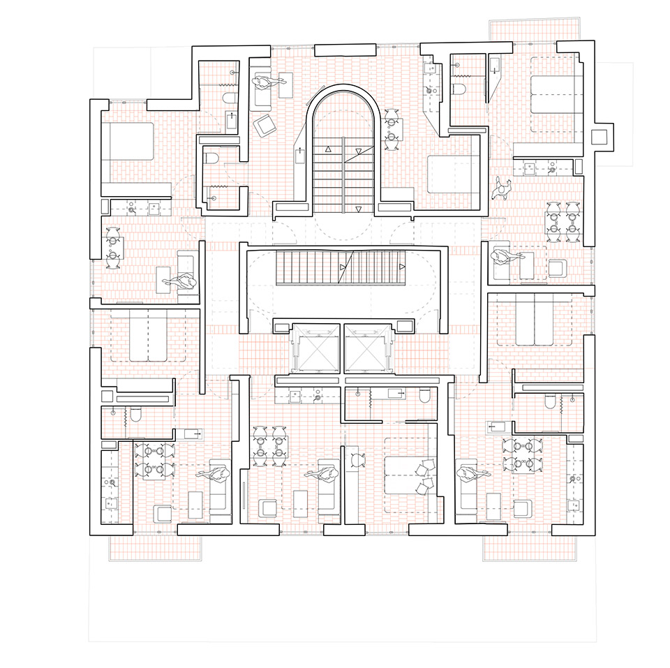 由废弃建筑改造成的27套公寓楼丨西班牙丨NUA arquitectures-150