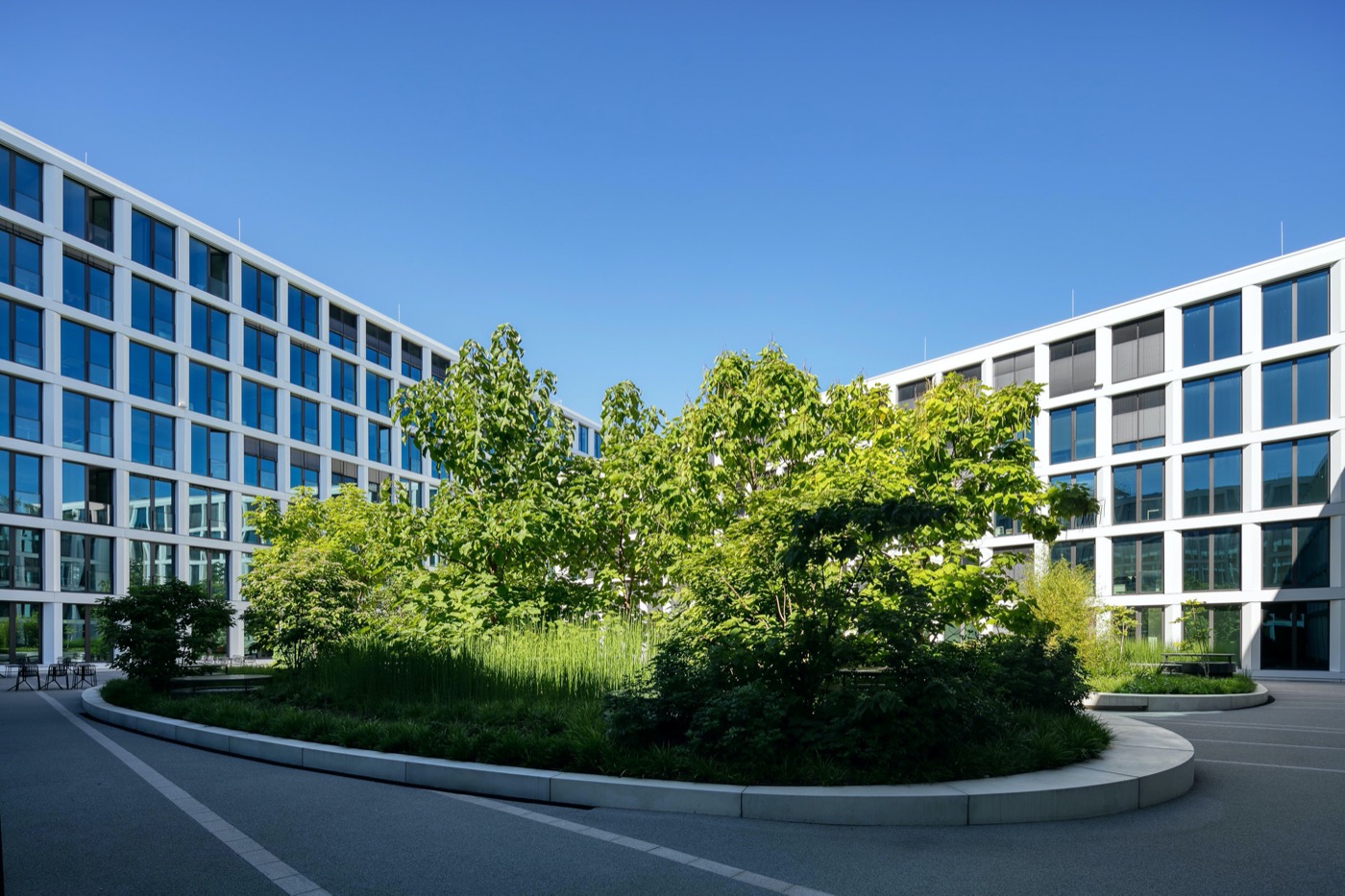德国KVBW总部大楼的庭院景观-10