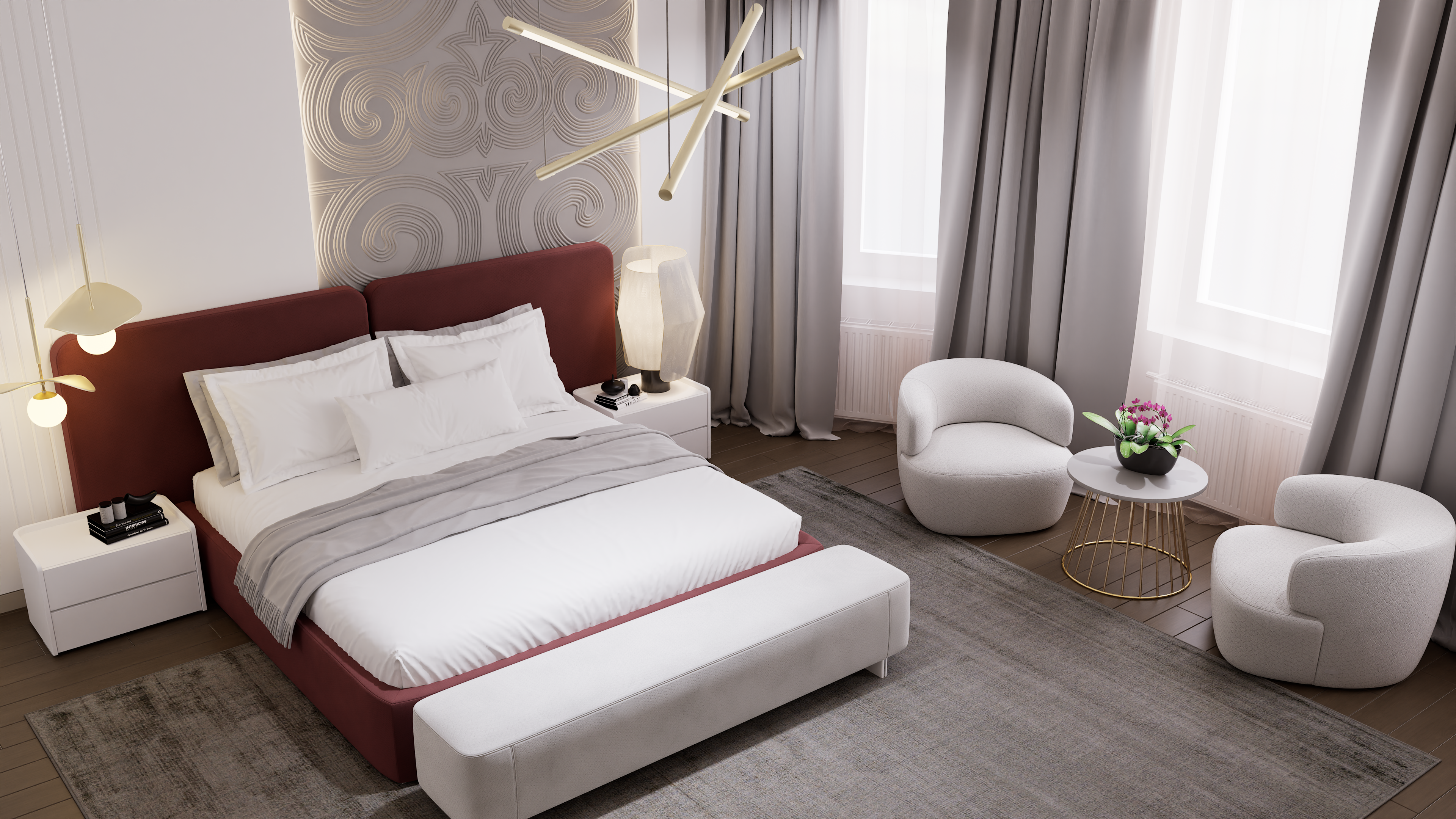 The modern bedroom-0