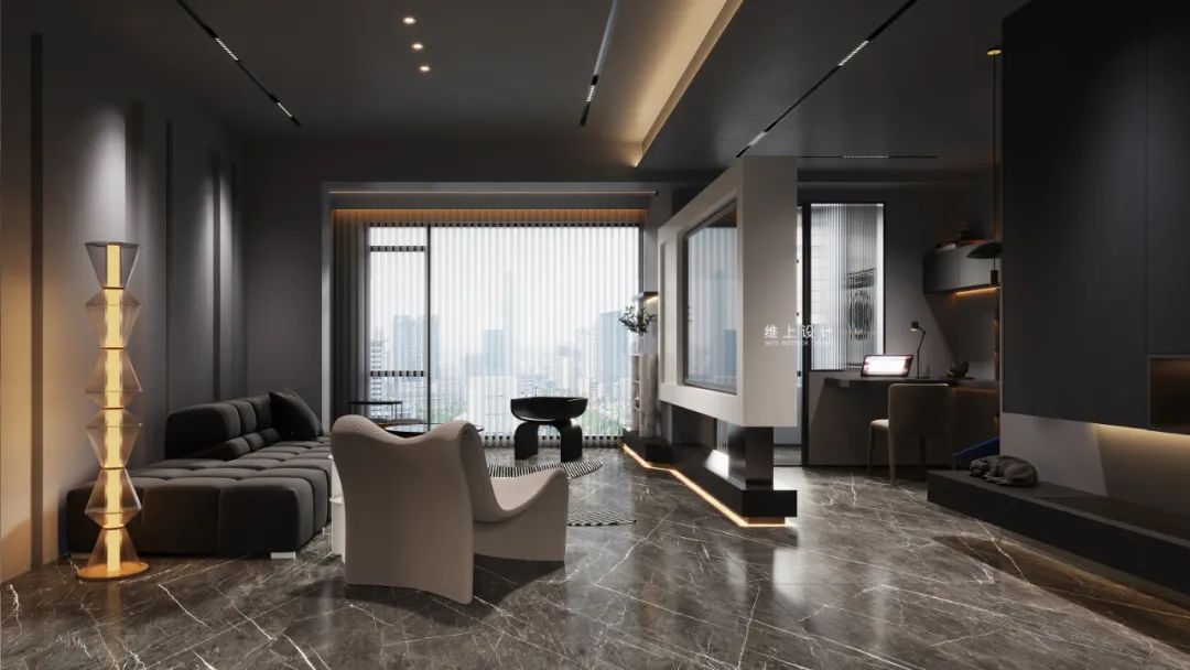 暗调高级质感私宅丨中国福州丨维上设计-22
