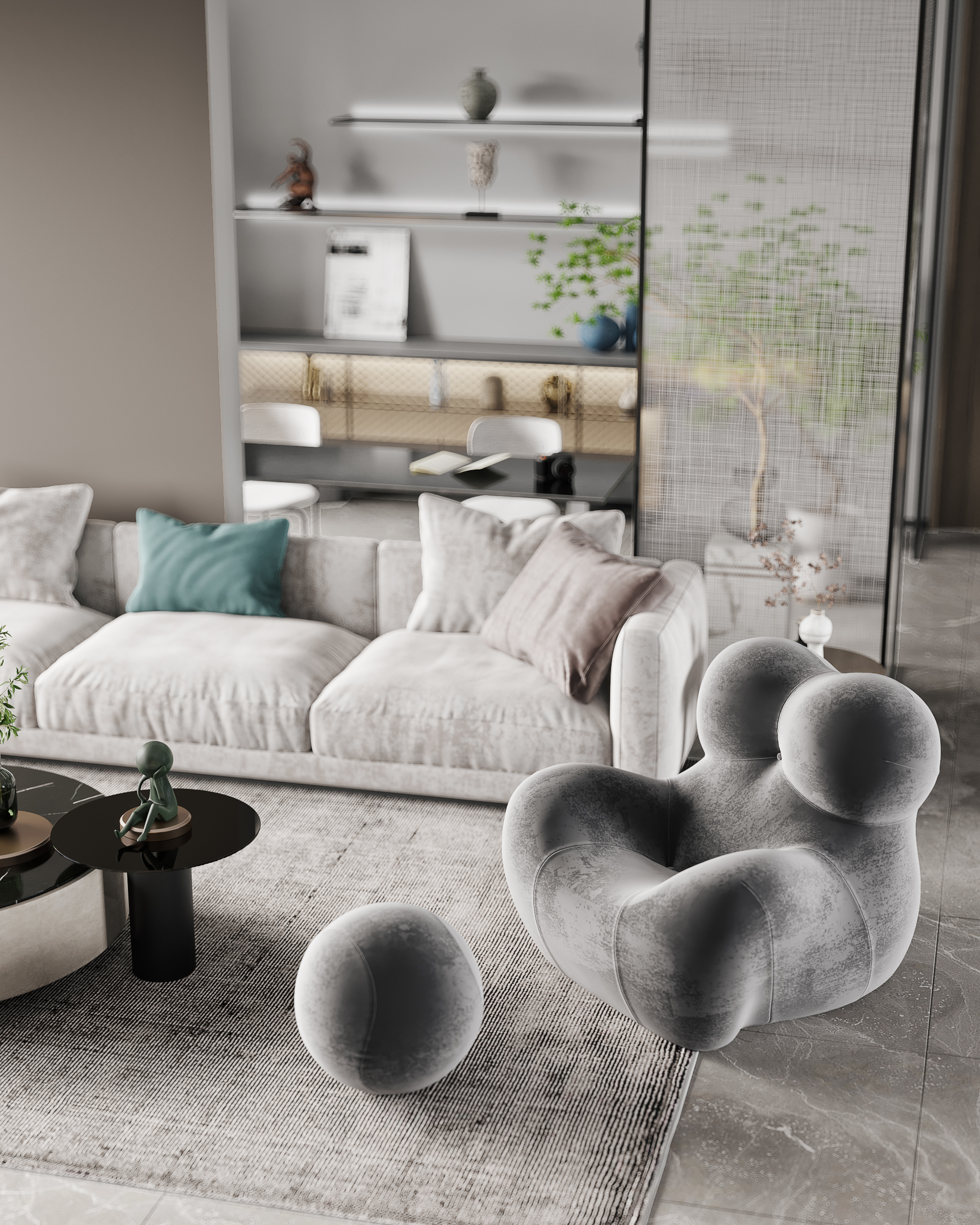 现代简约客餐厅-5