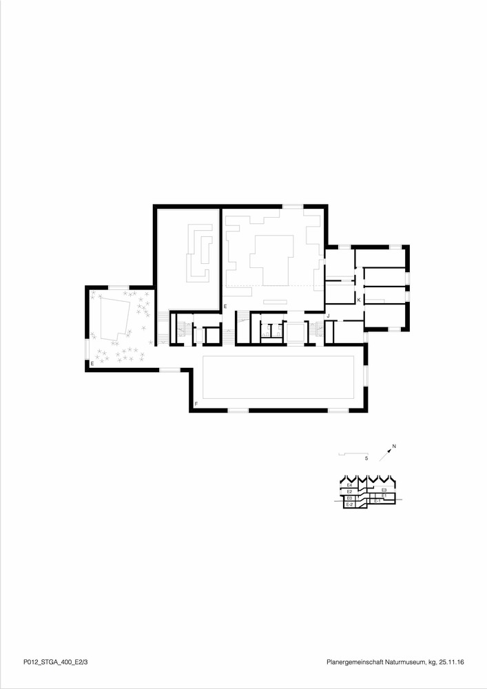 瑞士圣加仑自然历史博物馆 以石材为主的现代地标建筑-37