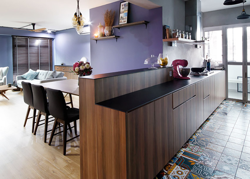 復古味花砖！新加坡 Loft 风单身女子公寓-4