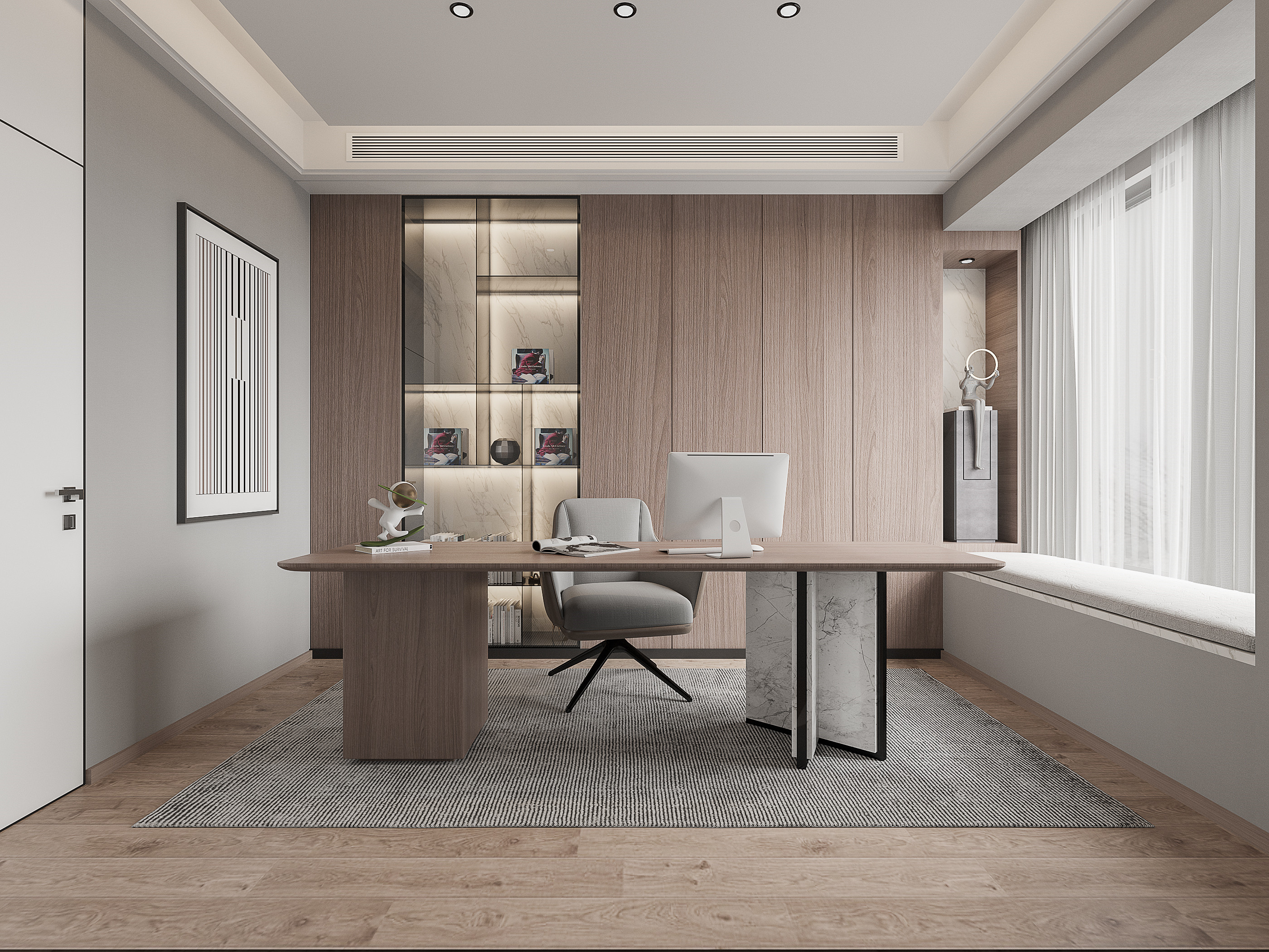 极简奢华 · 回归自然的别墅设计丨星夜设计表现-6