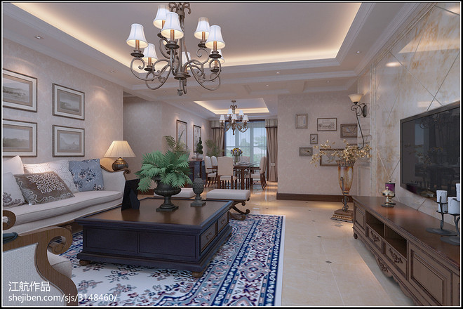 18万元三居160平米装修案例·效果图  牧专家属院-10