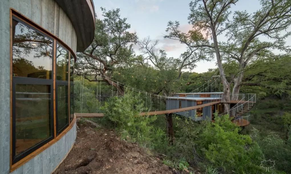 德克萨斯州横溪树屋 | 自然与艺术的完美融合-5