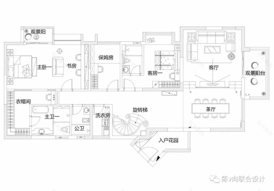 嘉信帝苑现代简约复式设计 | 空间利用与动线优化-29