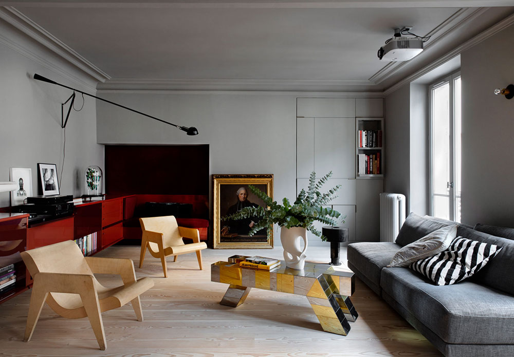 巴黎意式风华公寓，Federico Mazotto 的色彩游戏-3
