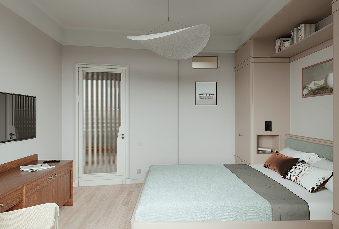 北欧风随性优雅生活空间-13