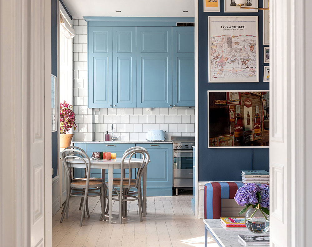 斯德哥尔摩活力蓝色公寓设计-13