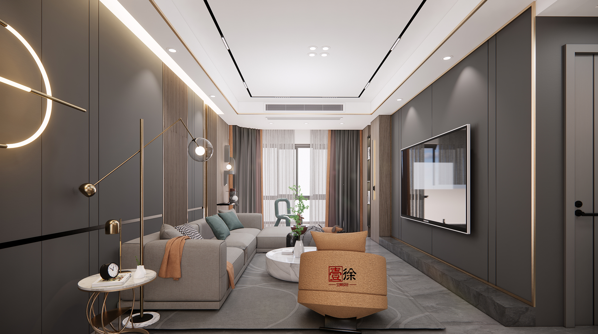 福鼎碧桂园现代轻奢平层设计丨壹徐设计-15