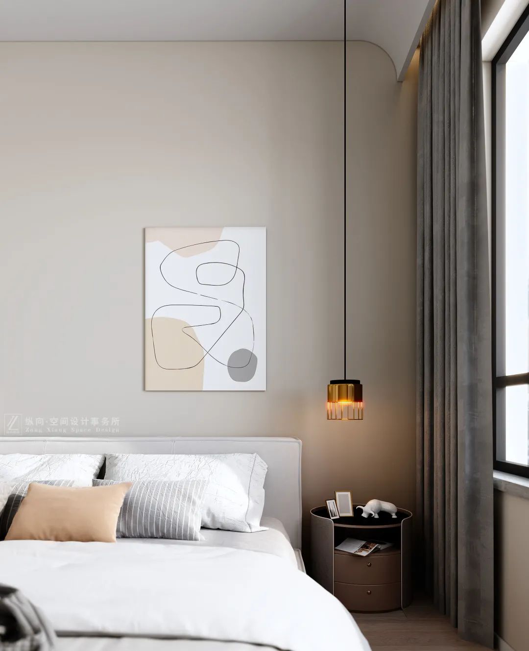 创和公园壹号简约奶茶色空间设计丨中国湖南丨纵向·空间设计-23