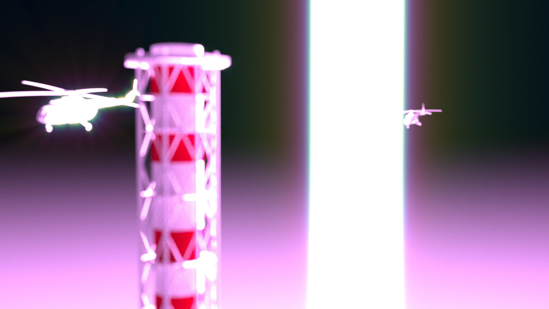 Atomic Aurora. 3d composition-4