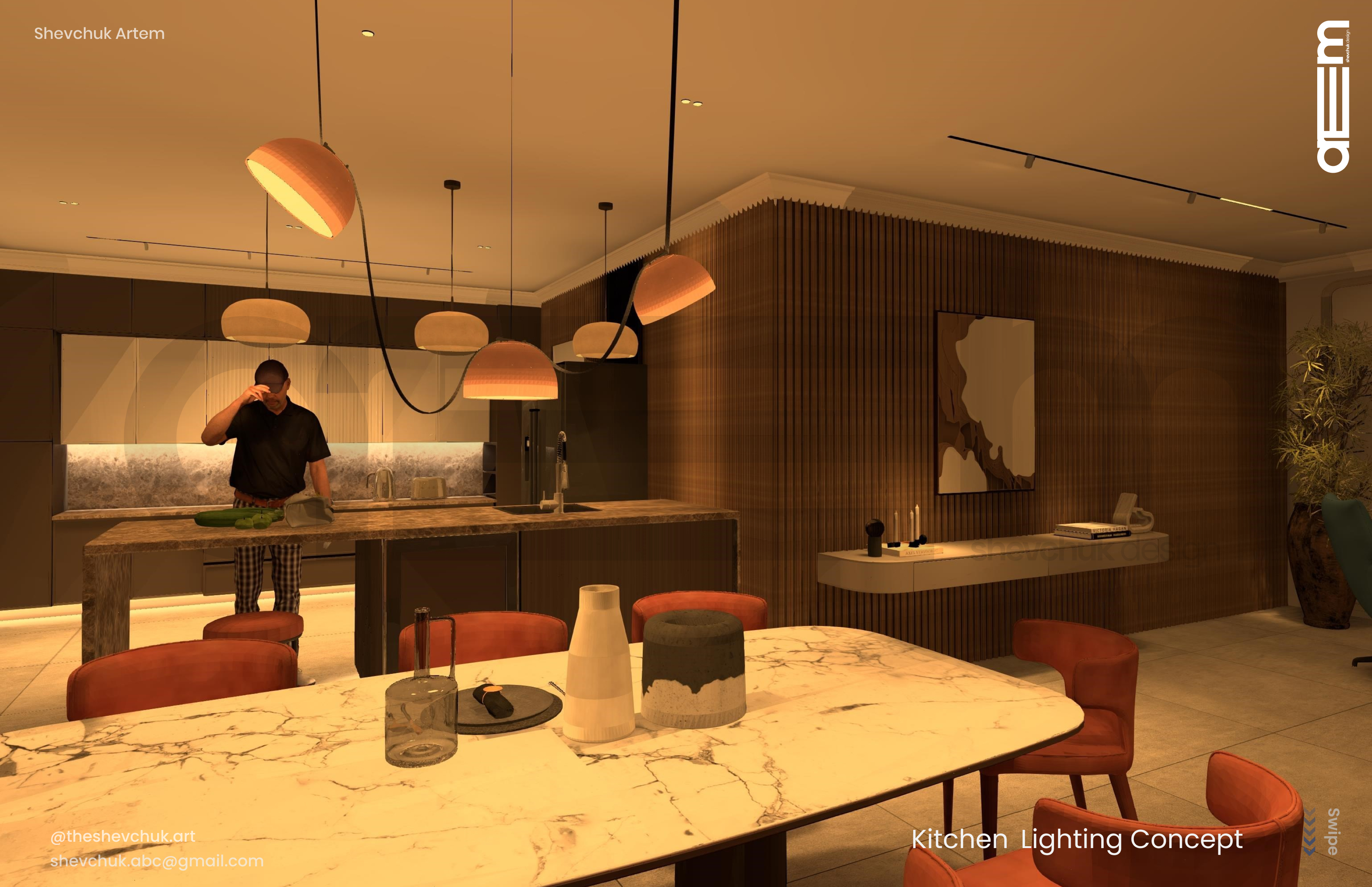 KITCHEN LIGHTING DESIGN | Dialux Evo-6