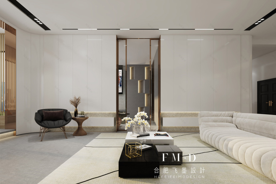 合肥飞墨设计新作 | 柏悦公馆——简约解构美学之家-13