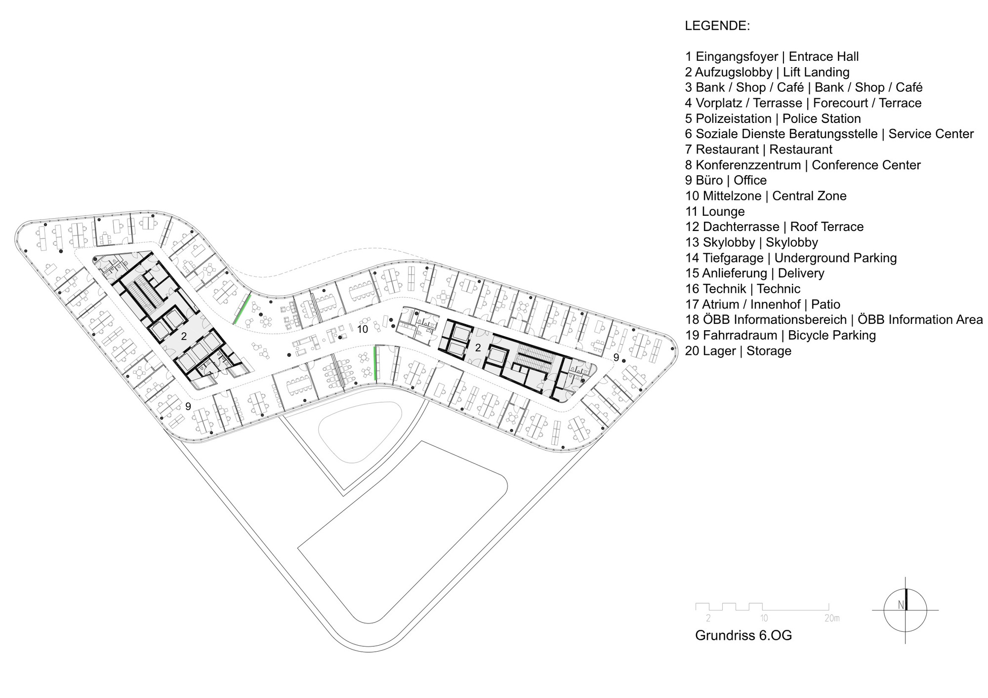 维也纳ÖBB 总部,现代高效绿色办公建筑-57