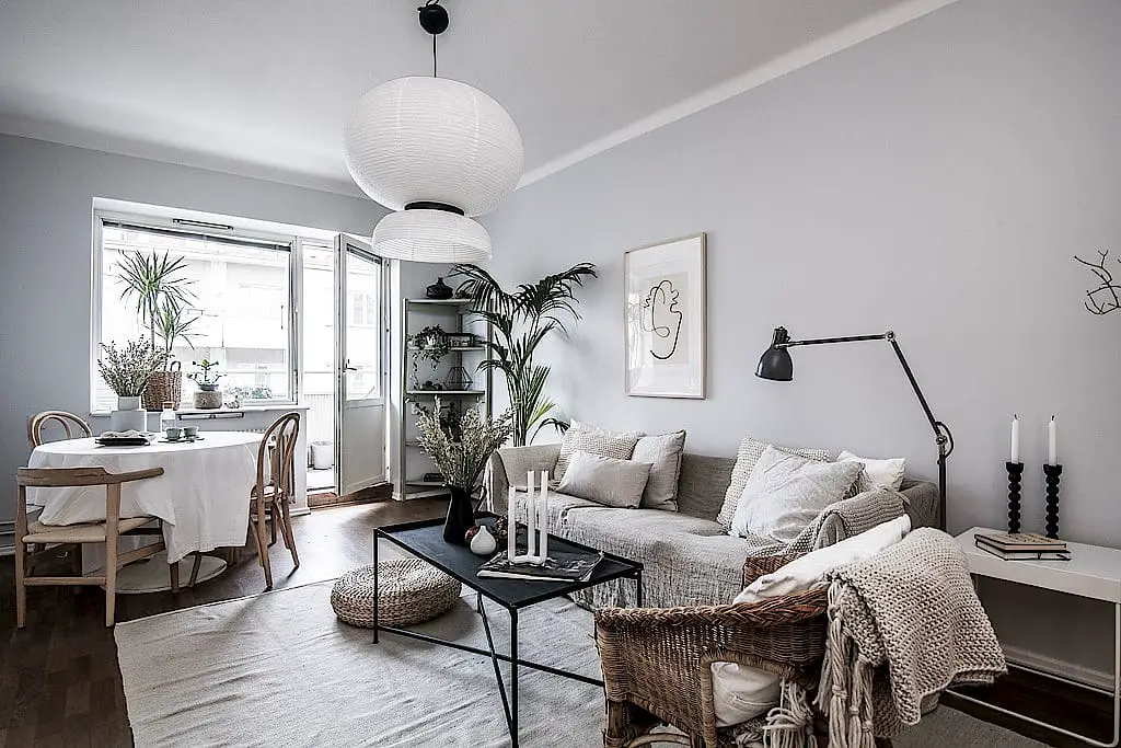 瑞典清新公寓，亚麻沙发引领家居风尚-3