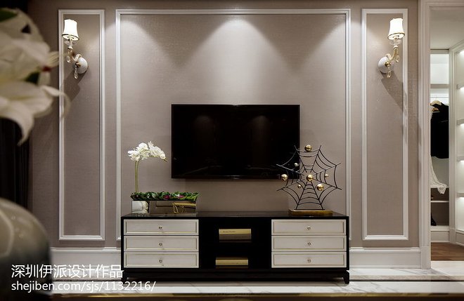 山西金域王府142平米样板间装修案例丨中国山西丨伊派室内设计（硬装）,伊派软装设计（软装）-21