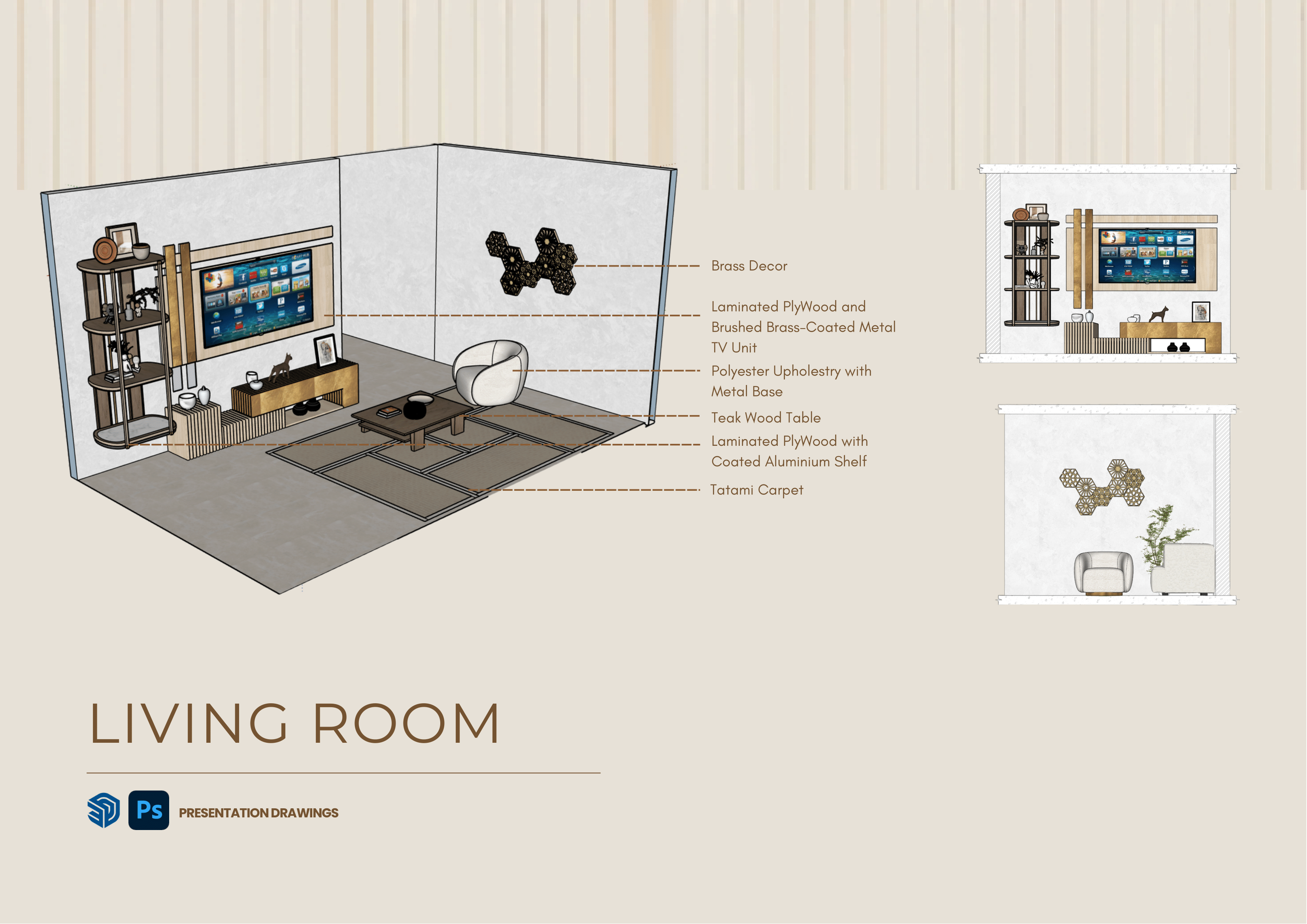 Interior Working Drawings - 2BHK Home-16