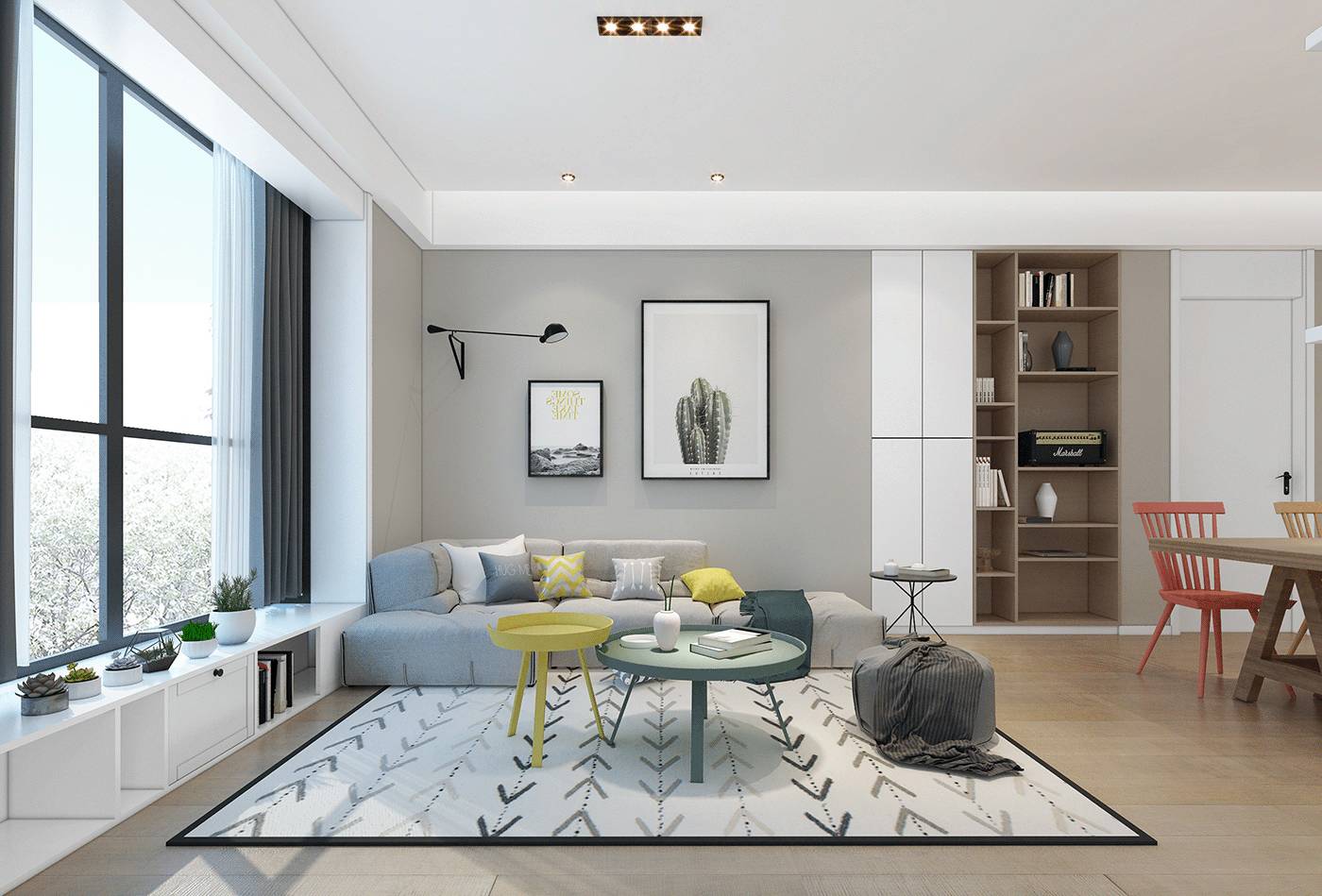 北欧风情的和泰城 125㎡小清新之家-30