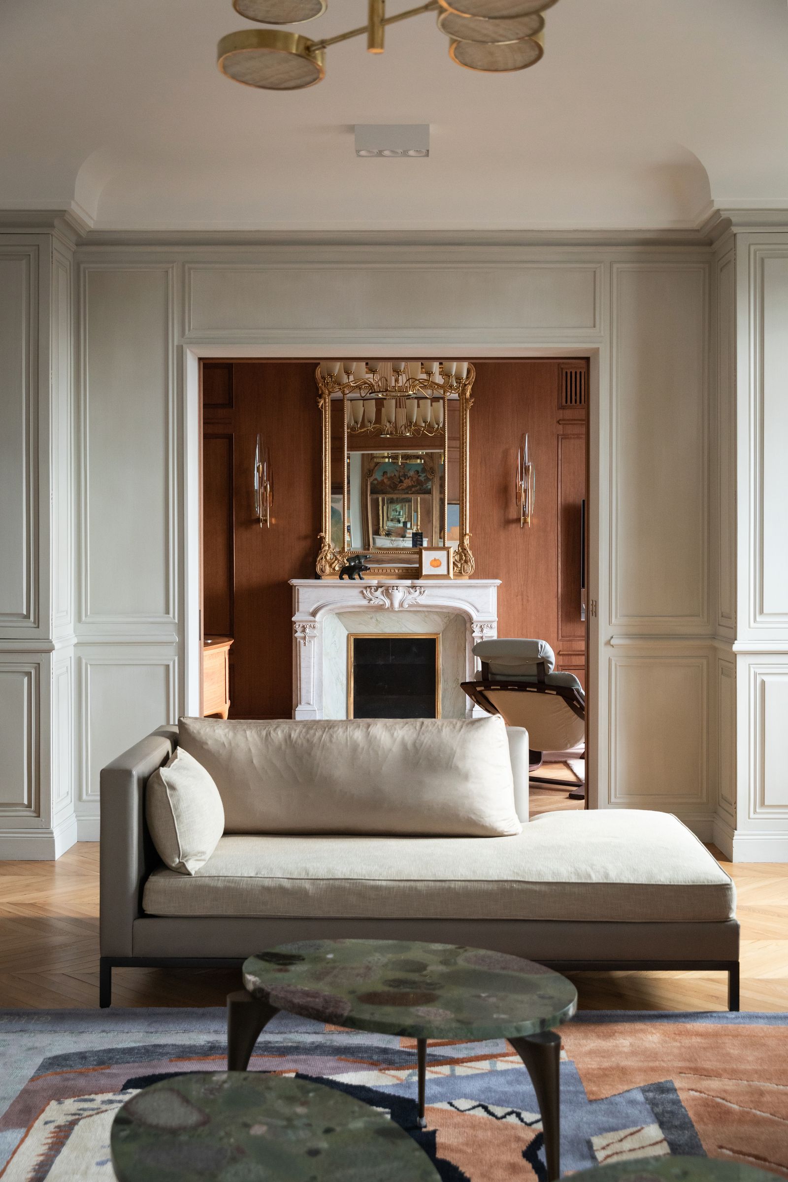 巴黎特罗卡德罗附近奥斯曼风格公寓改造丨法国巴黎丨室内设计师Delphine Maumot-19