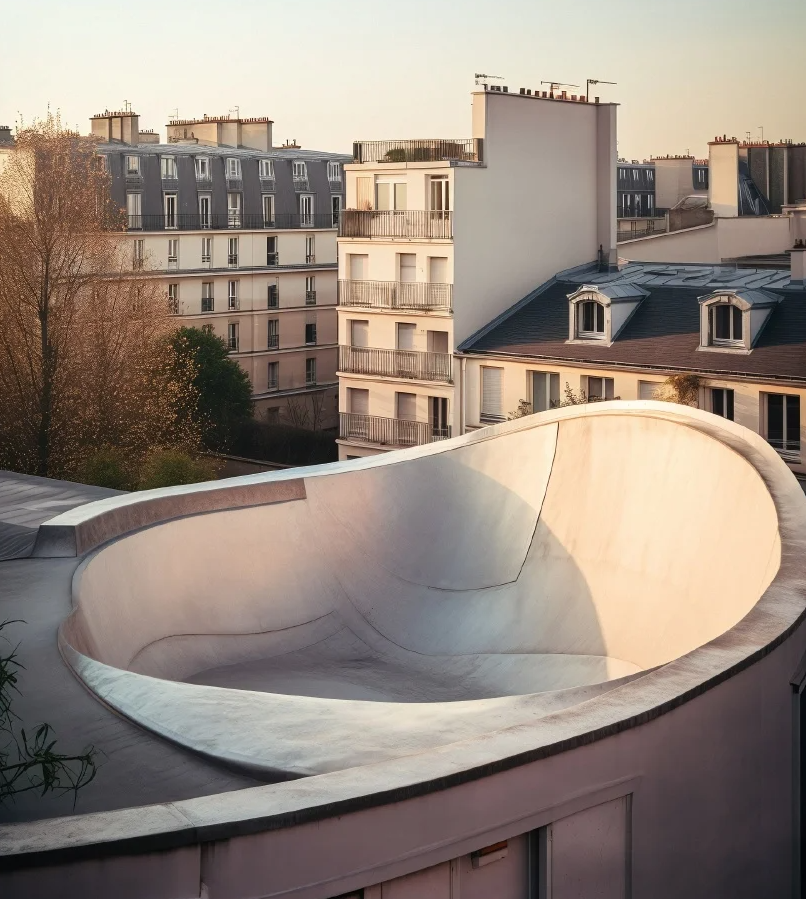 巴黎隐藏的滑板公园丨法国巴黎丨ūti Architectes-6