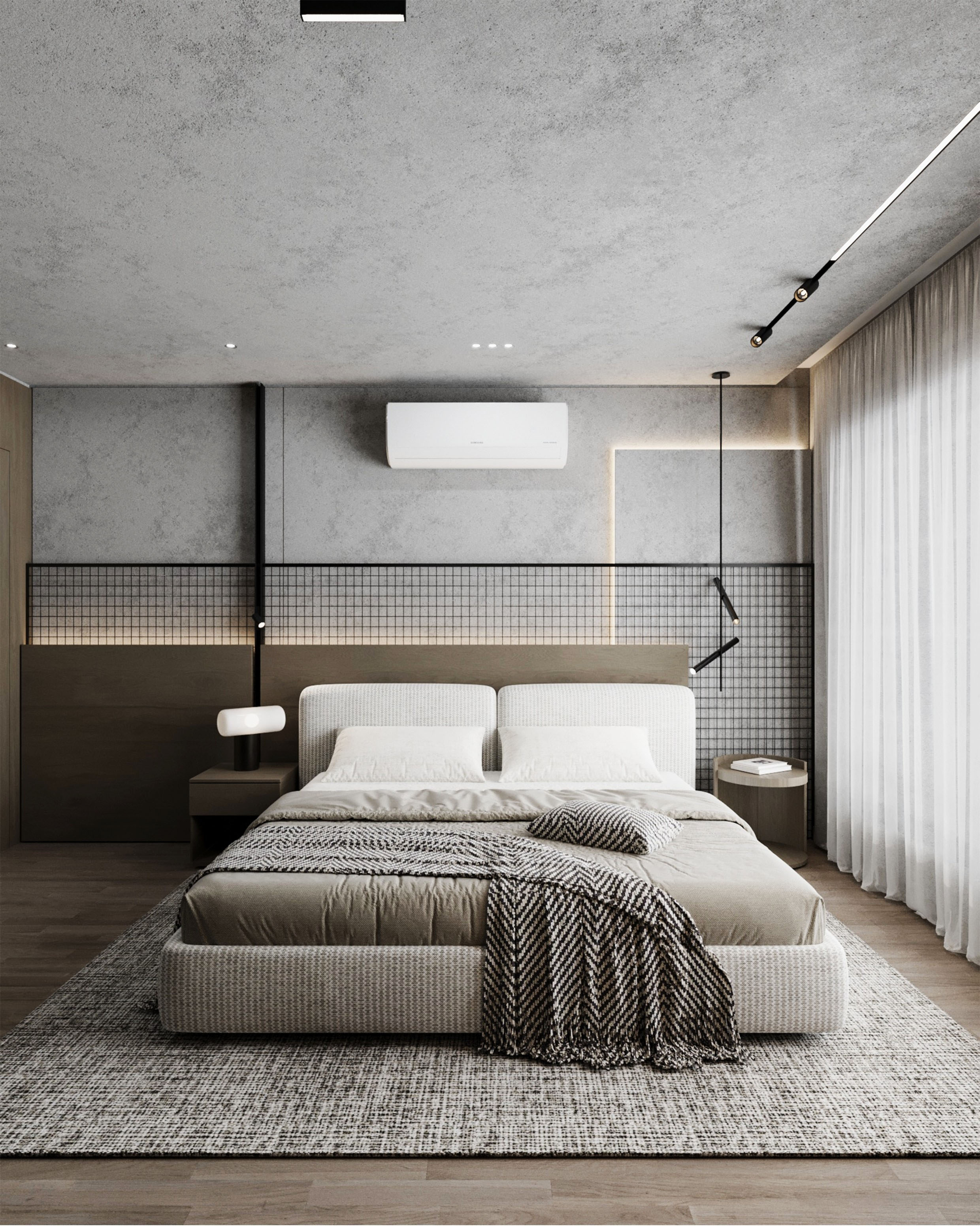 工业风卧室设计丨HAMMOUD ARCHITECTS-6