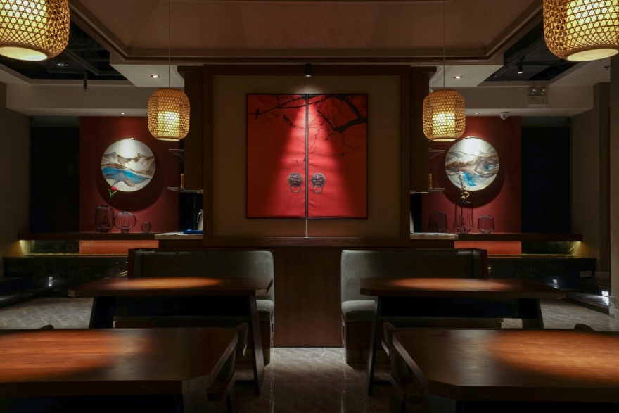 拉萨LHASA_九门川菜府邸餐厅设计-21