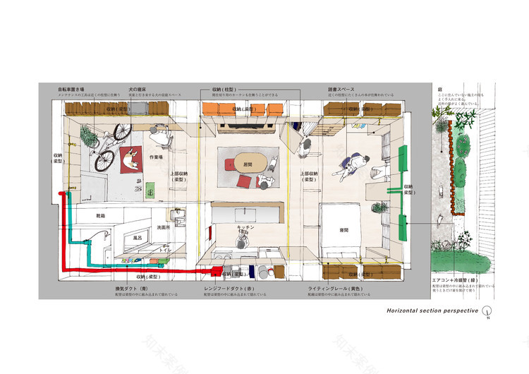 大阪共管公寓的“柱梁”设计-29