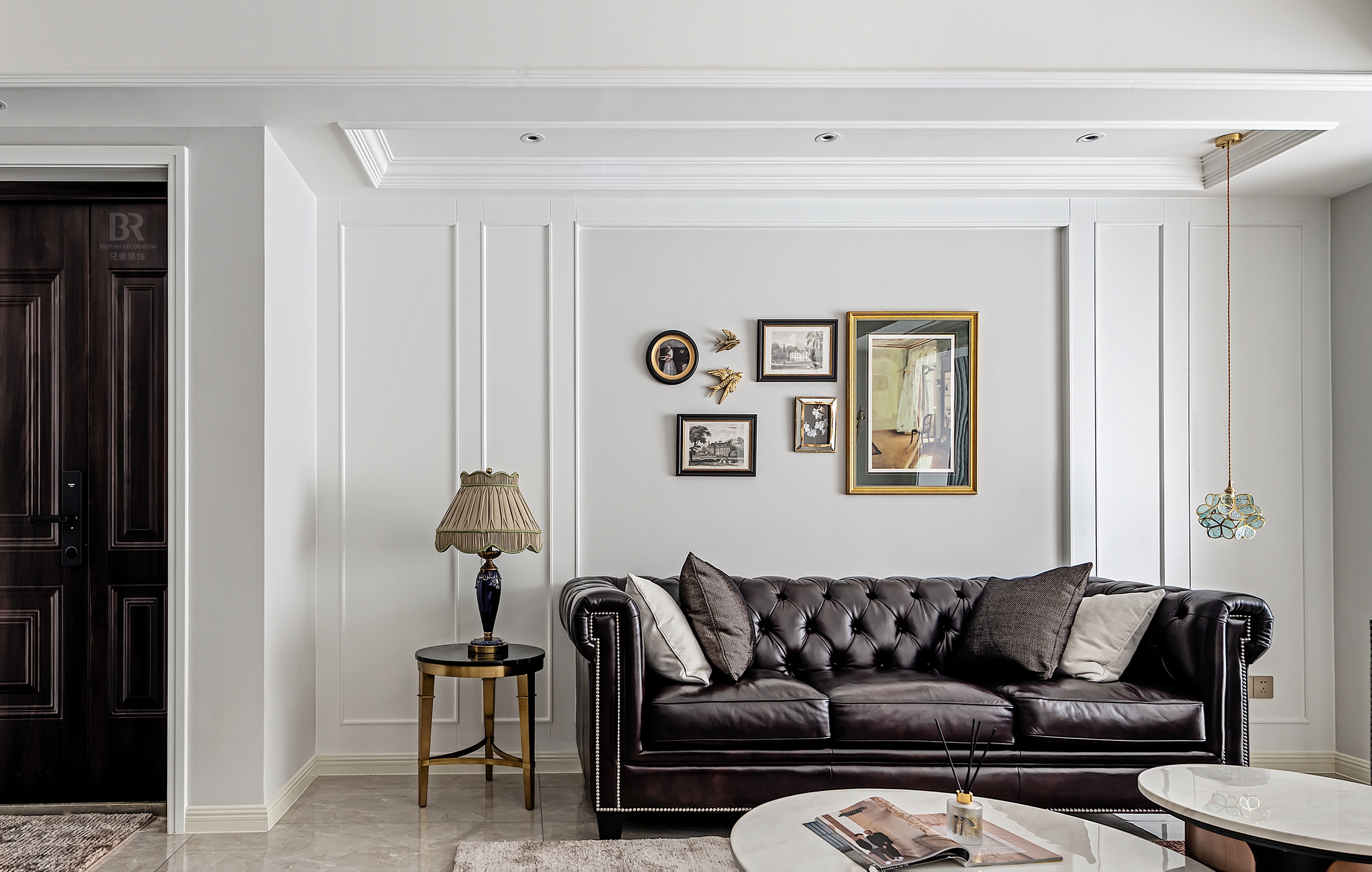 琅樾江山洋房 130㎡美式轻奢风格设计丨重庆兄弟装饰公司-13