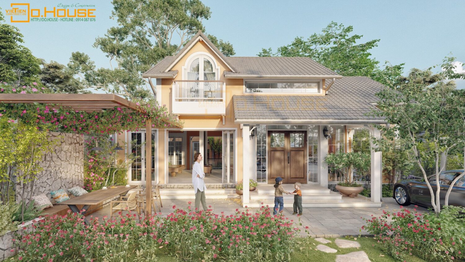 免费SketchUp房屋外部模型丨Vietien Do-1