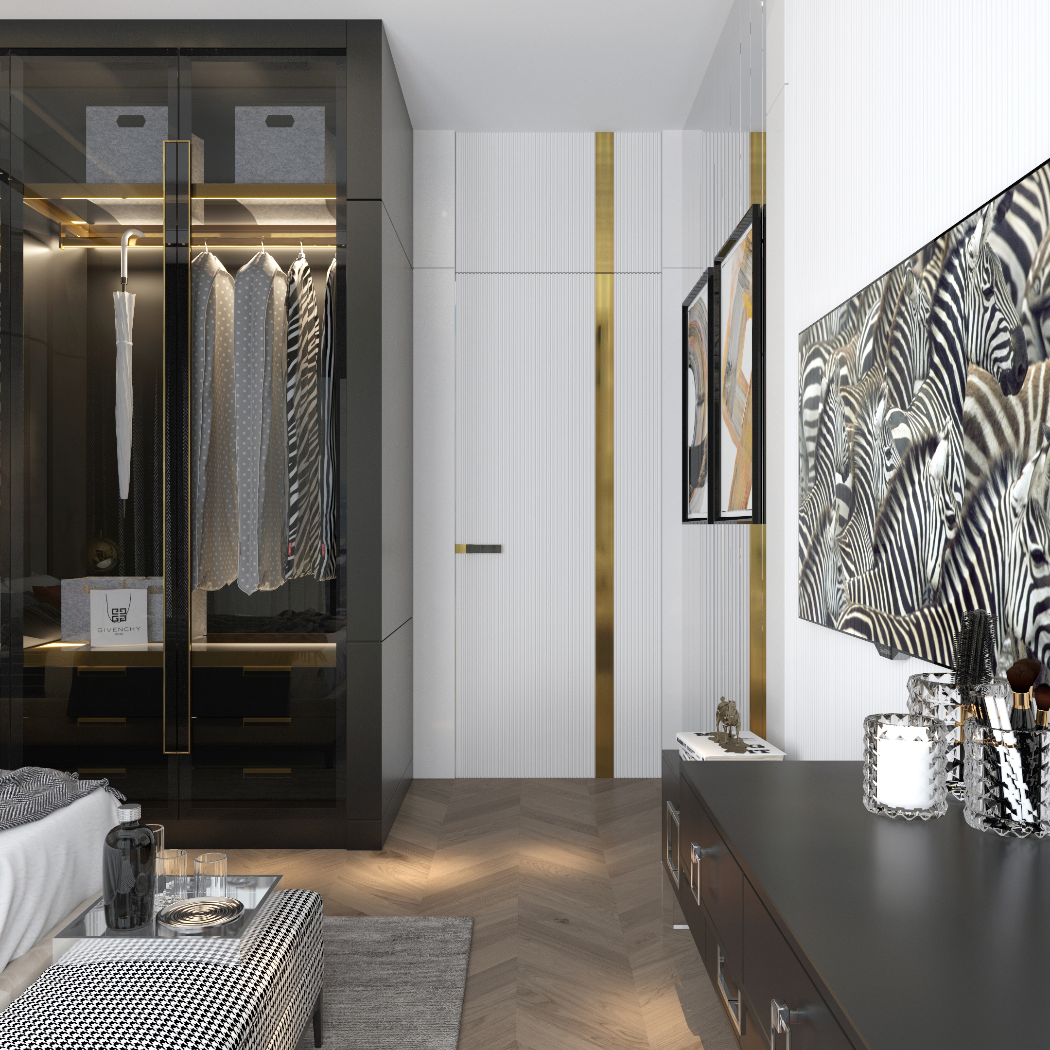 Black and white house-22