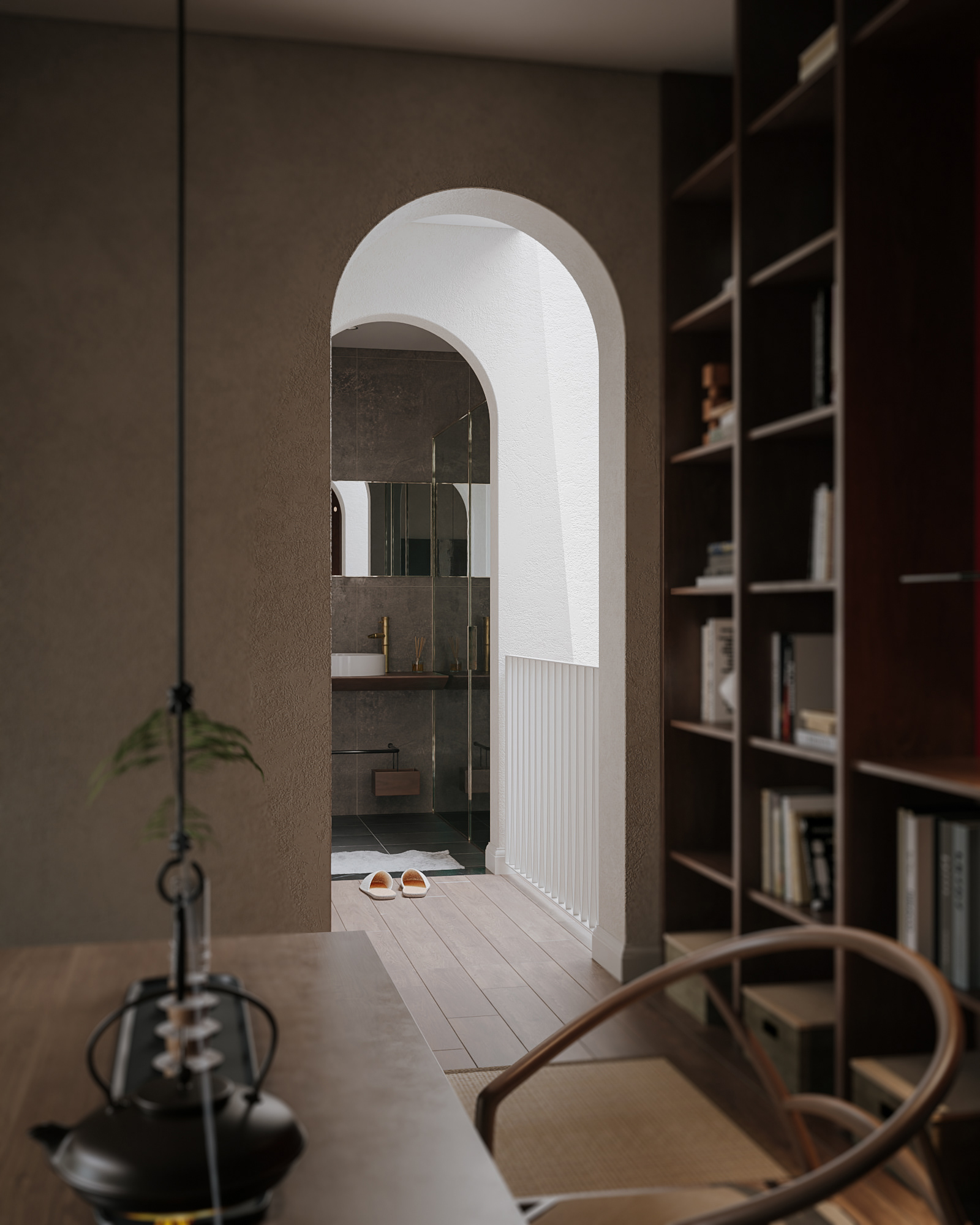 别墅空间设计丨中国合肥丨鹏大空间设计表现-14