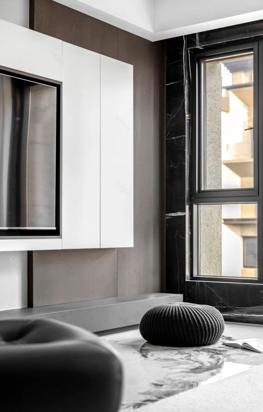 黑白灰的优雅奏鸣曲 · 原石空间设计的 170㎡上跃公寓丨中国温州-18