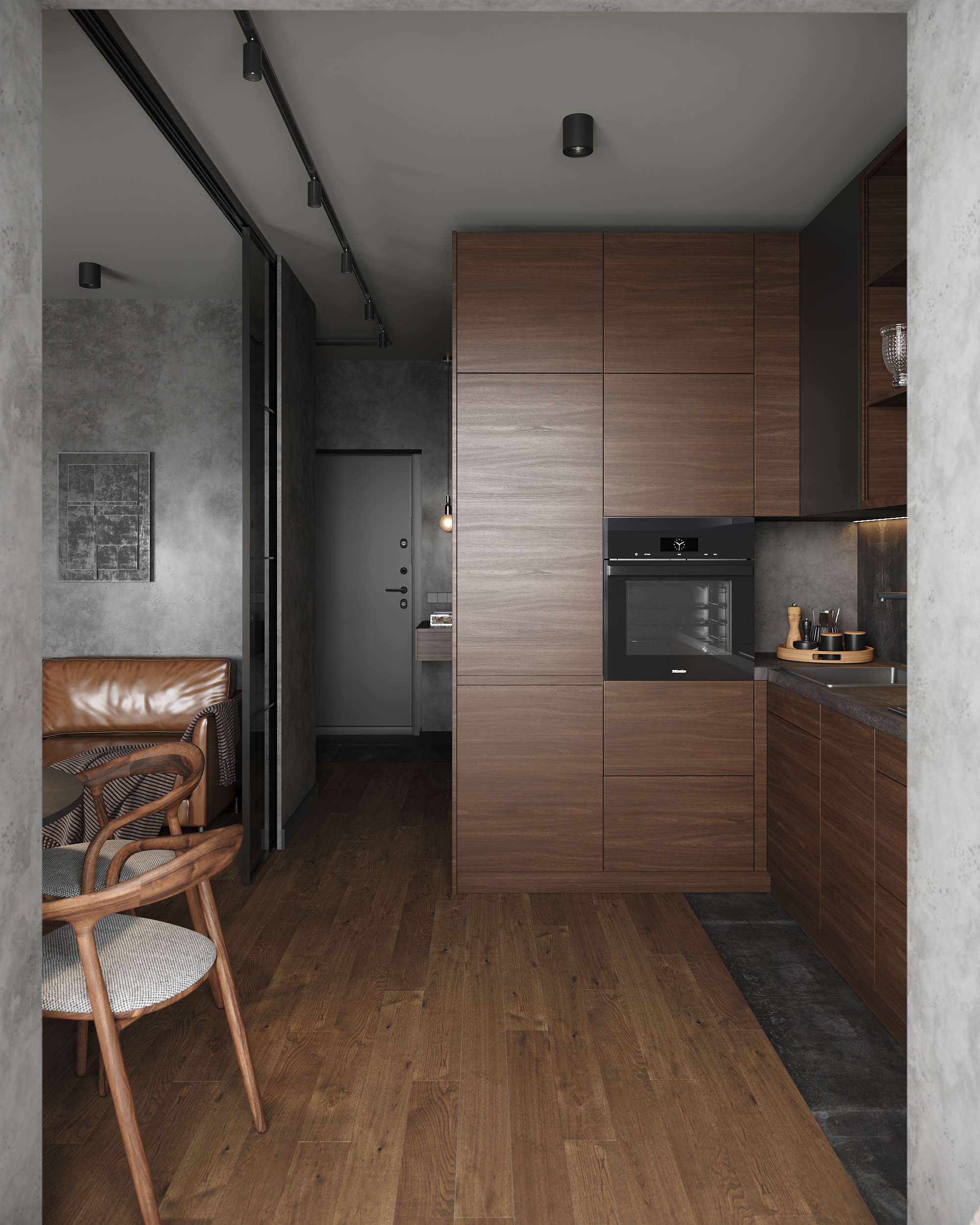 暗黑现代风公寓丨Daria-3