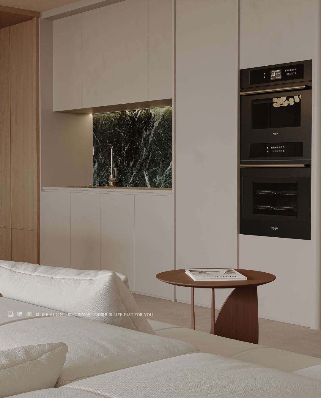 得间设计丨精装改法式婚房，将时光浸润在260㎡的质感新居里-89