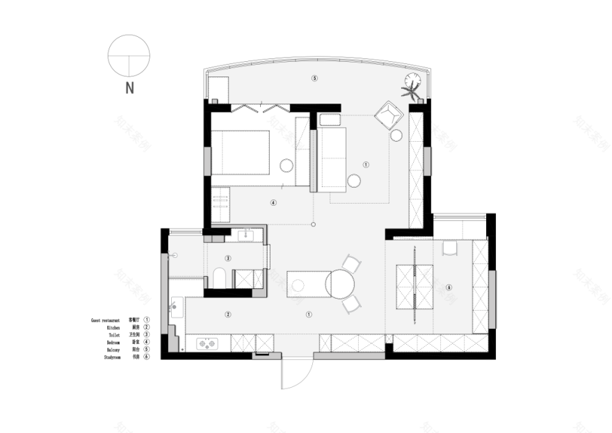 AO DESIGN 概念|把 106㎡住成 180㎡,一人居全屋皆开放丨中国南京丨凹设计事务所-4