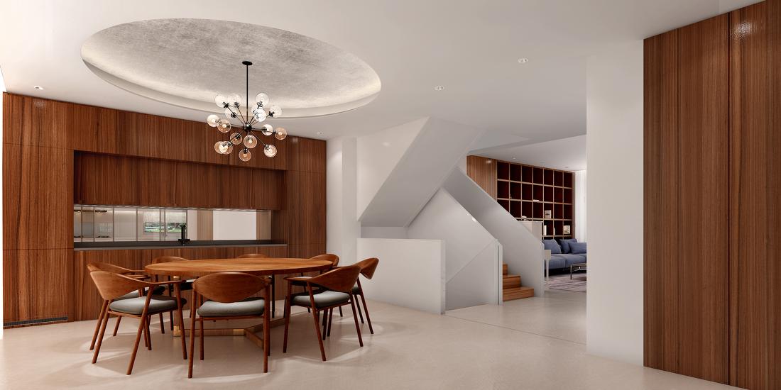 上海双拼别墅设计 | 负一层到三层，打造多元生活空间-14