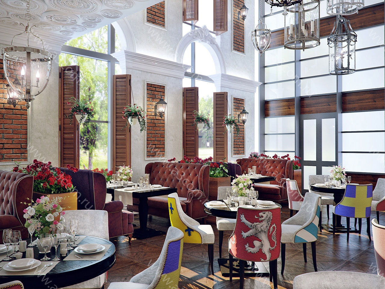 意大利风格餐厅设计丨俄罗斯莫斯科丨Атриком-0