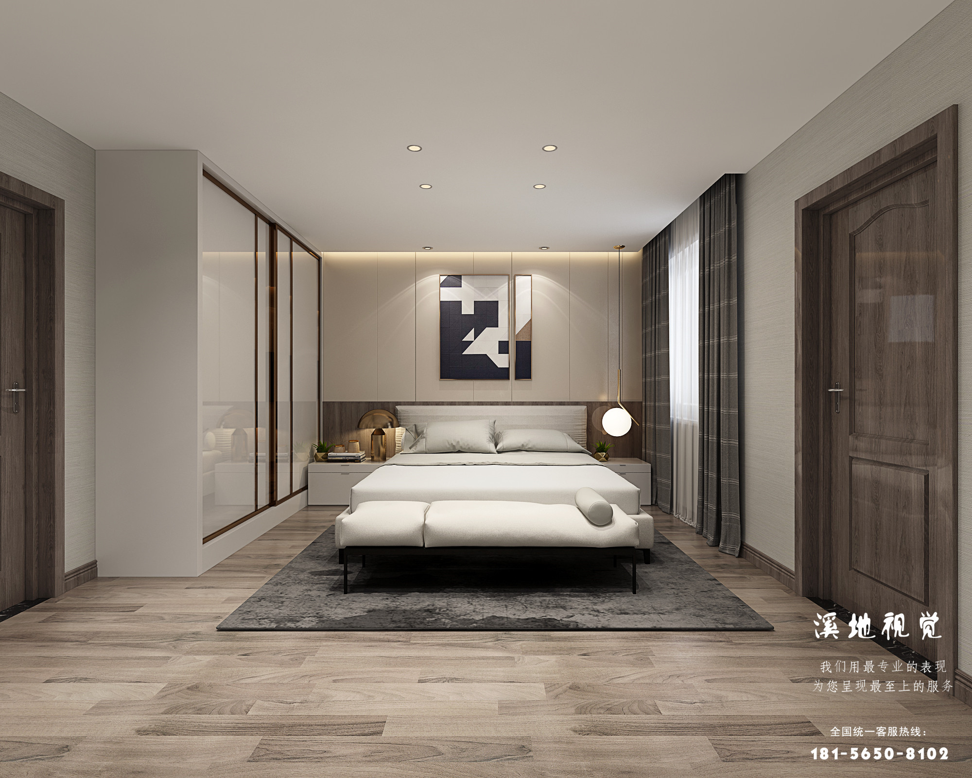 轻奢卧室主卧-6