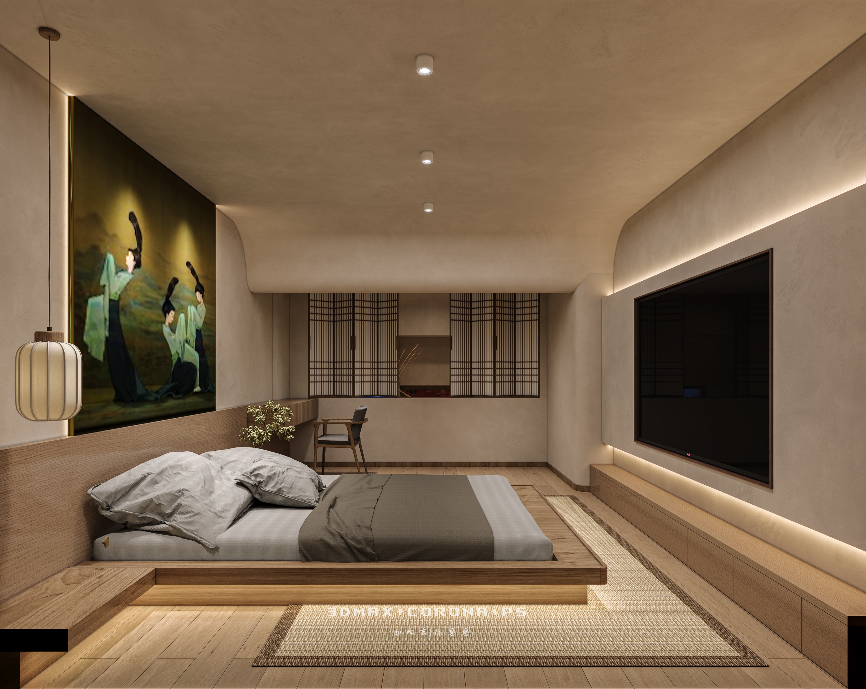 灰调侘寂 × 原木禅风：收藏店的东方美学叙事-11