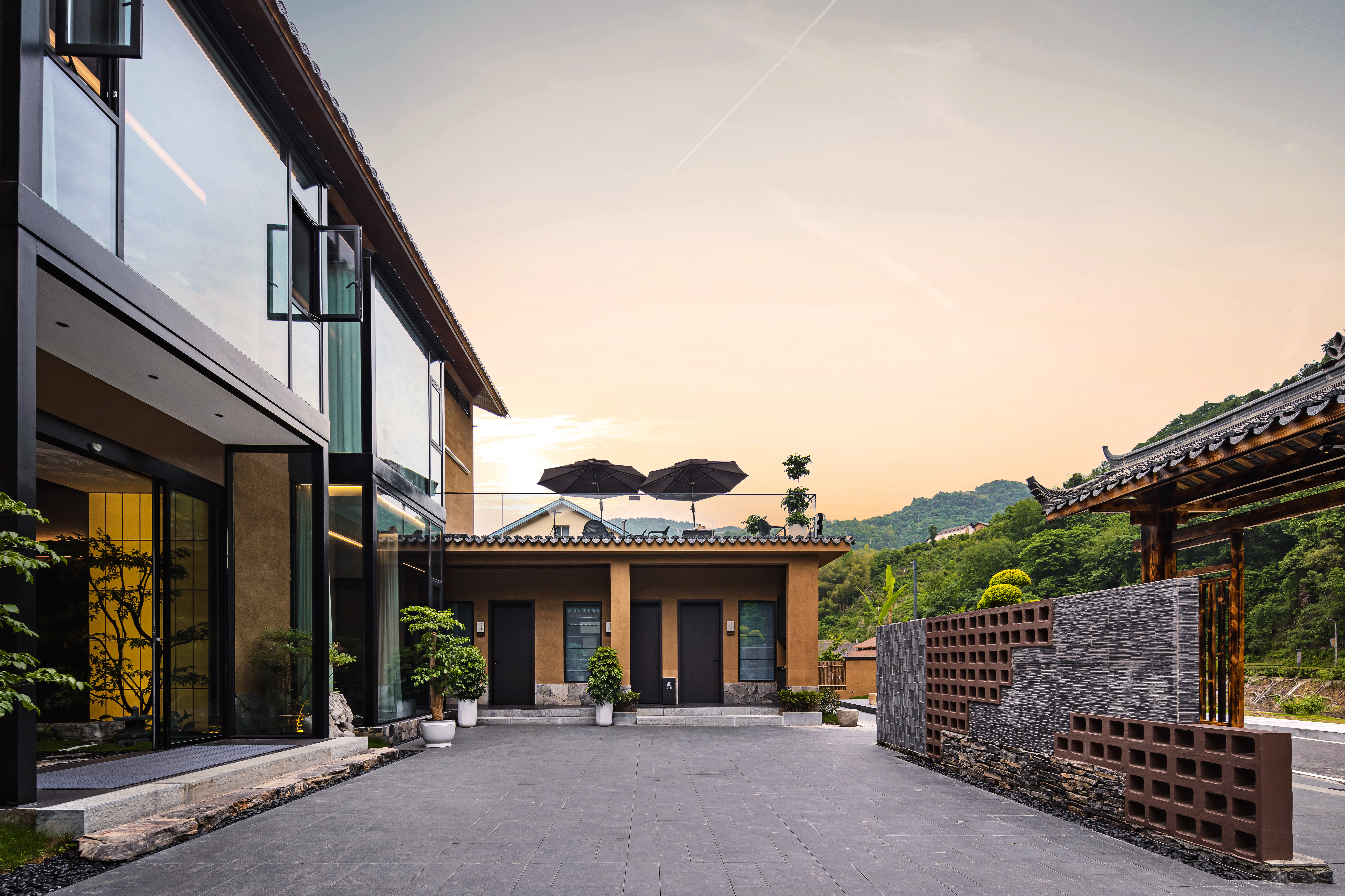 五峰如院庭院餐厅丨中国湖北丨宜昌拾间设计-8