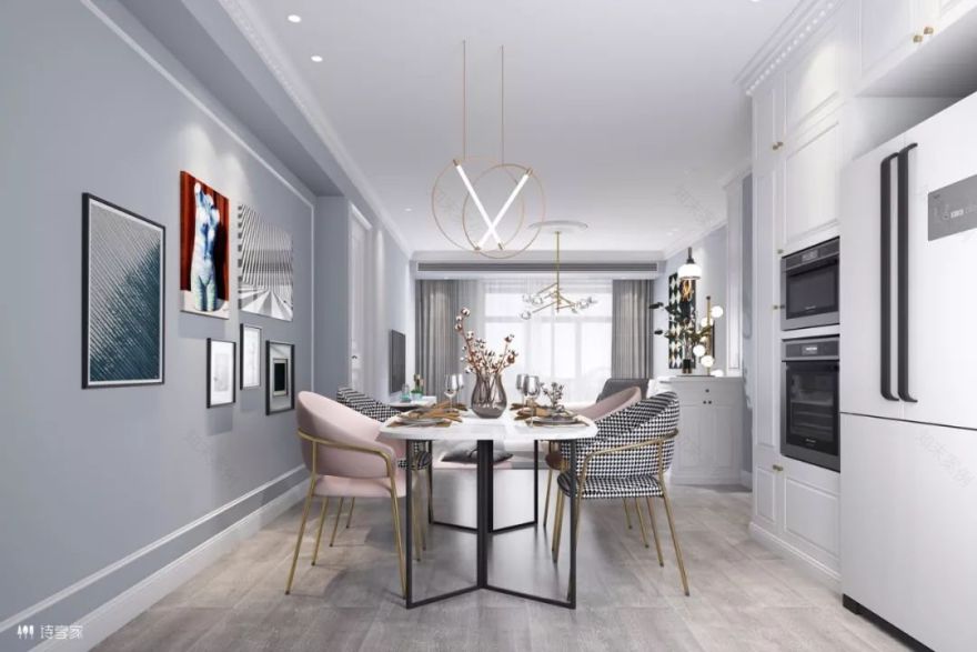 武汉华侨城 120㎡现代美式三房,优雅宁静的宜居空间-8